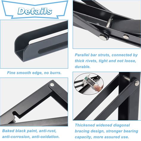 Kootans 16 Inch Folding Shelf Brackets Heavy Duty Wall