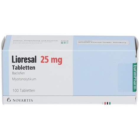 Lioresal® 25 Mg 100 St Mit Dem E Rezept Kaufen Shop Apotheke