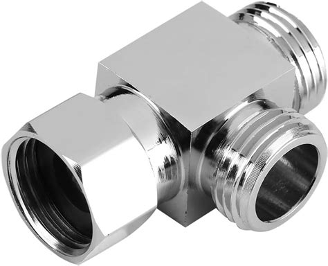 Brass Chrome 3 Way Diverter Hose Fitting Tee G1 2 T Shape Adapter