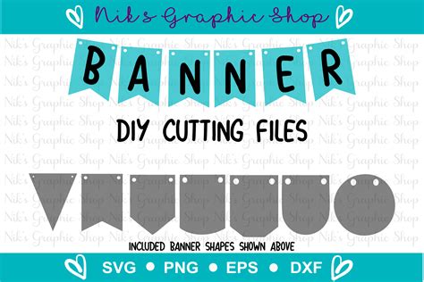 Banner Svg Bunting Banner Svg Banner Cut Files Flag Svg