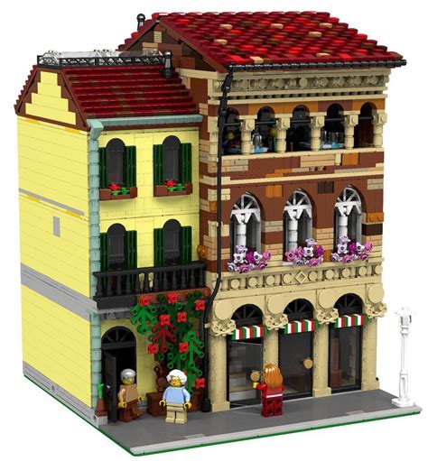 LEGO Modular Florentine Steakhouse MOC instructions 10182 10190 10185 10197 Lego Modular ...