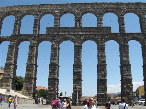 The Roman Aqueducts En Segovia Spain Lived In Segovia For A Summer