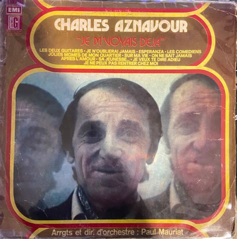 Charles Aznavour Je M Voyais Deja 1974 Vinyl Discogs