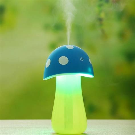 Haoran Ultrasonic Portable Cool Mist Mushroom Lamp Humidifier With