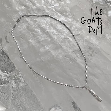 Jual The Goats Dept Weave Silver Necklace Titanium Tgd Kalung