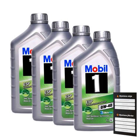 Mobil 1 ESP Olej Silnikowy 0w40 Dexos 2 4L 7659219165 Oficjalne