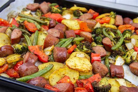 Easy Air Fryer Kielbasa And Veggies Easy Macro Meals