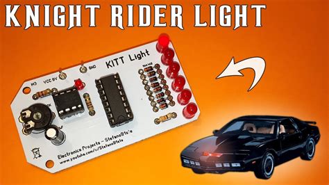 Knight Rider Kitt Light Circuit With Ne Led Chaser Pcb Youtube