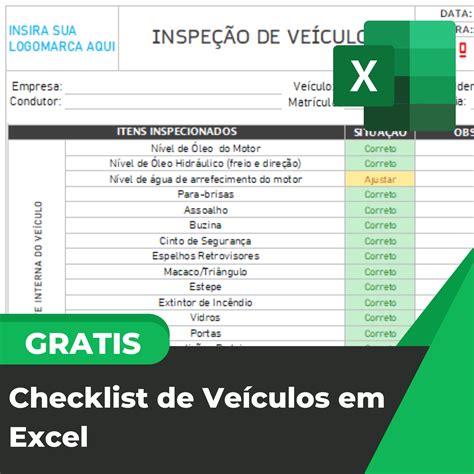 Check List De Veículos Para Baixar Smart Planilhas