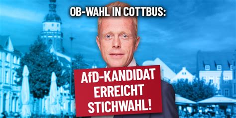 Cottbus AfD Kandidat in Stichwahl Münzenmaiers Magazin