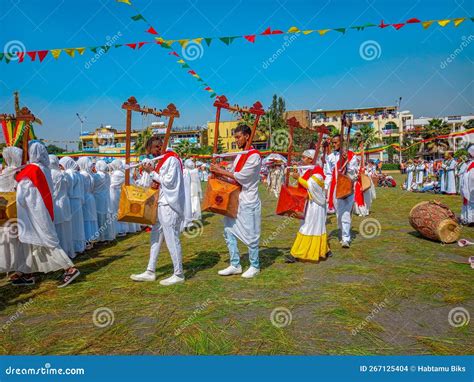 Meskel Celebration Gondar Ethiopia Editorial Stock Image Image Of