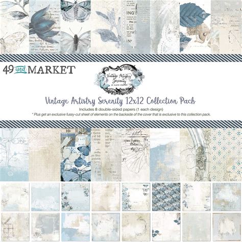 49 And Market Collection Pack 12X12 Vintage Artistry Serenity