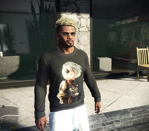 2b Nier Automata T Shirt For Franklin GTA5 Mods