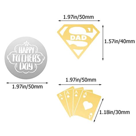 Snapklik Happy Fathers Day Cupcake Toppers Acrylic Mirror Disc