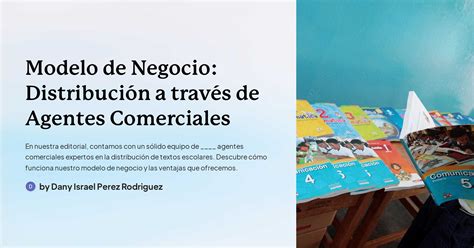 Modelo de Negocio Distribución a través de Agentes Comerciales