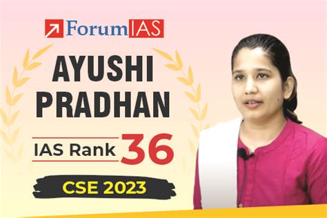 Ayushi Pradhan Upsc Ias Topper 2023 Air 36 Biography State