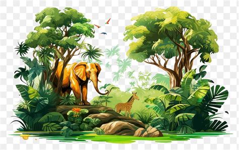 jungle leaves frame concept illustration Stock Vector Image & Art ...