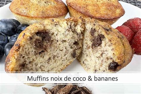 Recette de Muffins Coco Banane sans sucre Madame Paléo