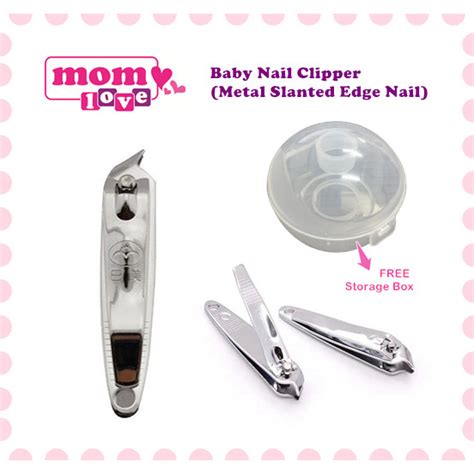 Baby Infant Nail Clipper Cutting Clippers Metal Slanted Edge Nail