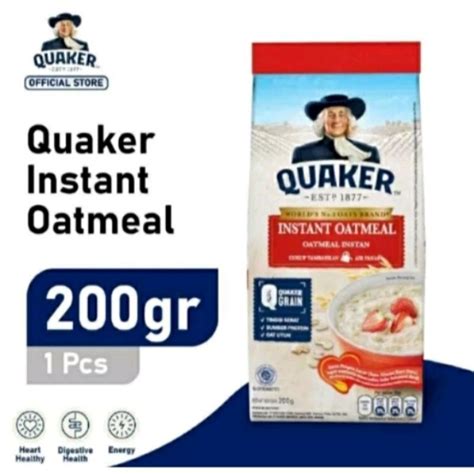 Quaker Instant Oatmeal 200 Gr Shopee Malaysia