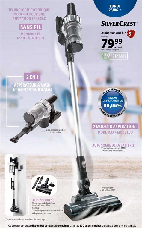 Promo Aspirateur Sans Fil Silvercrest Chez Lidl Icatalogue Fr