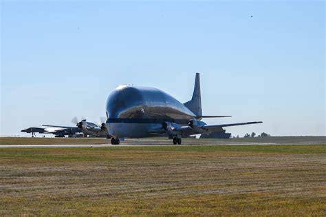 Super Guppy Lands At Tinker Air Force Life Cycle Management Center