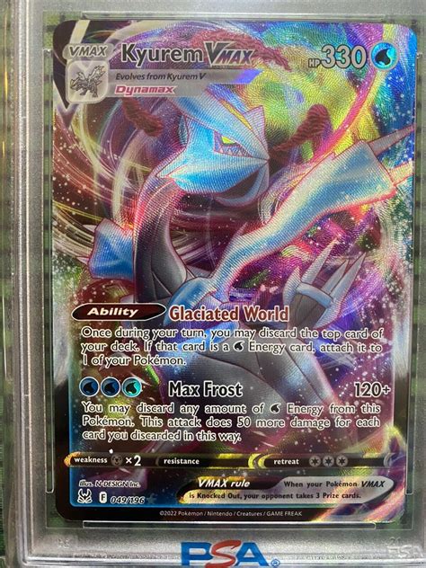 Pokémon TCG Kyurem VMAX Sword Shield Lost Origin 049 196 Holo Ultra