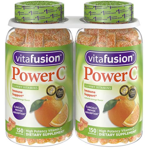 Vitafusion Power C Gummy Vitamins 150ct Twin Pack Walmart