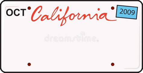 California License Plate stock vector. Illustration of illustrate - 8088961