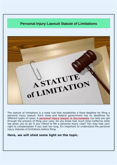 PPT Statute Of Limitations In Personal Injury Cases PowerPoint