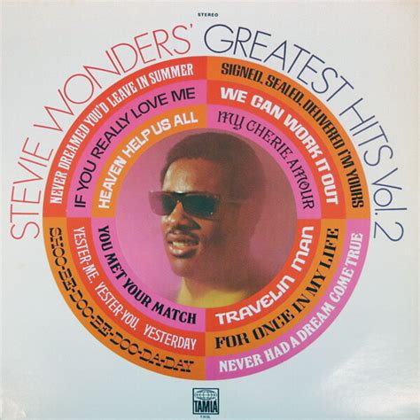 Stevie Wonder Greatest Hits Vol