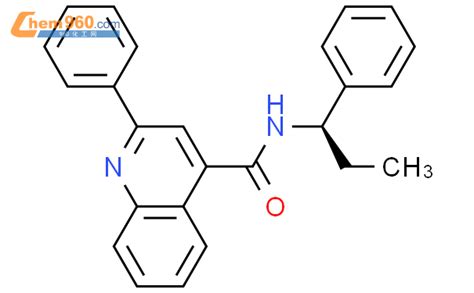 174636 21 6 4 Quinolinecarboxamide 2 phenyl N 1R 1 phenylpropyl 化学