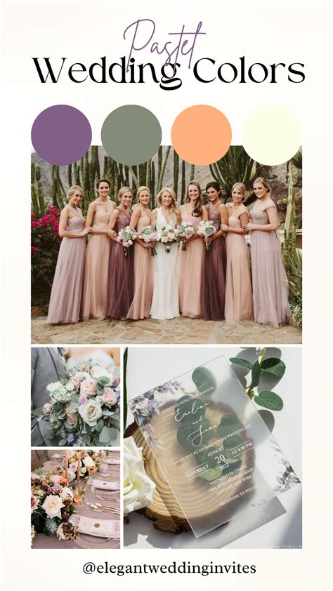 Stunning Pastel Wedding Color Themes To Set The Mood