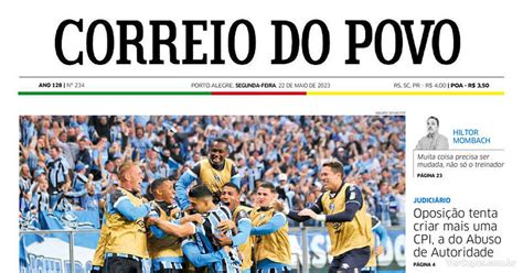 Capa Correio Do Povo Segunda 22 De Maio De 2023