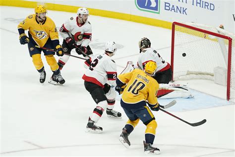 McCarron Scores Twice As Predators Beat Senators 4 1 AP News