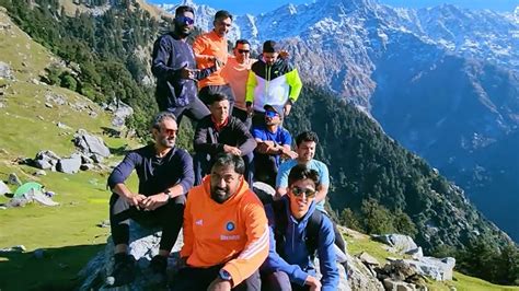 Icc World Cup 2023 Rahul Dravid Led Indian Support Staff Completes Triund Trek Ahead Of Ind Vs