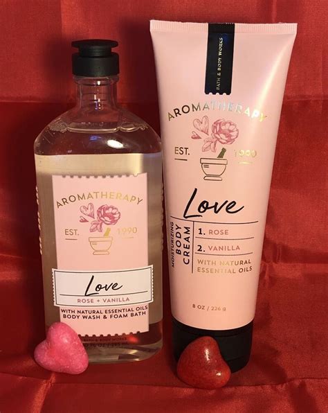 Bath And Body Works Aromatherapy Love Rose Vanilla Body Cream 8oz For