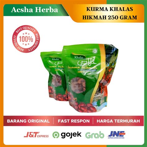 Jual Kurma Hikmah Khalas Hikmah Khalas Kholas Gram Shopee