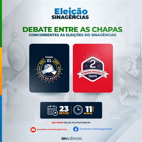 ELEIÇÕES Sinagências convida para debate entre as chapas concorrentes