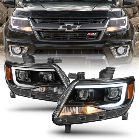 Amazon Acanii For Black Chevy Colorado Led Tube Drl