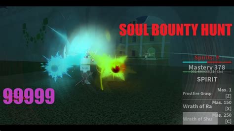 Best Soul One Shot Combo Bounty Hunt Blox Fruits Youtube