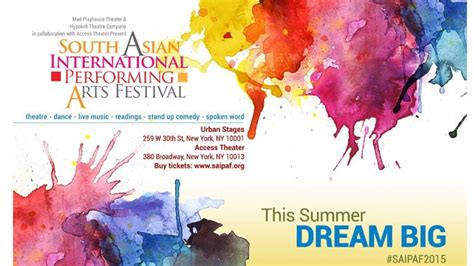 South Asian International Performing Arts Festivals Opens for the First ...