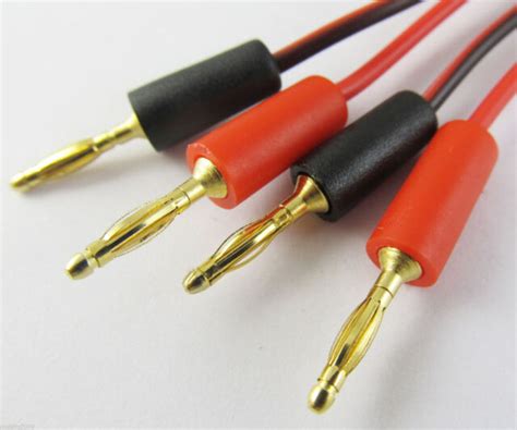 1set 2mm Gold Banana Plug To 2mm Banana Plug Dual 2mm Banana Plug Test