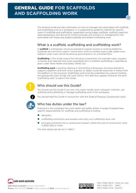 Scaffold Safety Workplace Safety Tips Scaffolding Safety Safety Posters ...