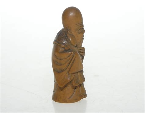 Netsuke Mnich Japonia Kopia Artantiques Sklep Z Antykami