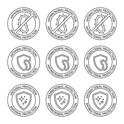 Premium Vector | Antimicrobial resistant badges. antiseptic label