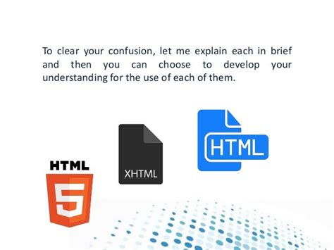 The Difference Between Html Xhtml And Html5 For Beginners