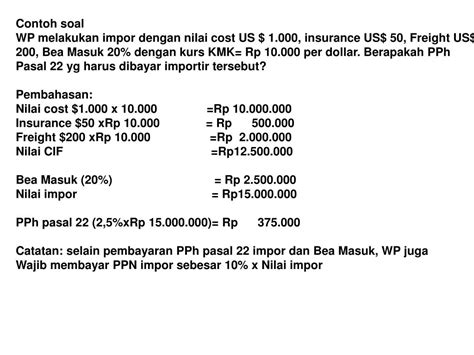 Materi Contoh Soal Pph 22 Dan Jawabannya Materi Soal