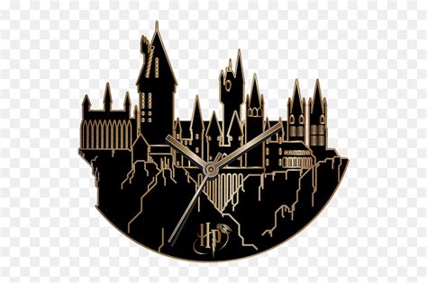 Hogwarts Harry Potter Fandom Silhouette Clock - Harry Potter Castle ...