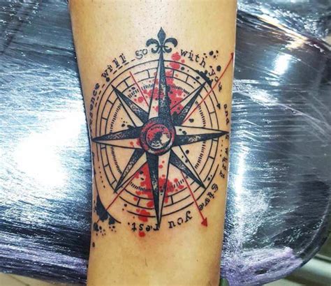 Compass Tattoo By Jackson Ayala Post